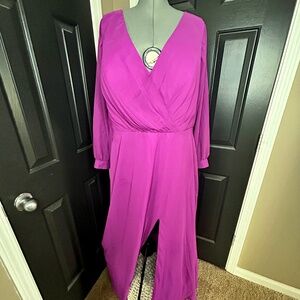 Purple Corseted Back Evening Gown/ Bridesmaid/ Prom